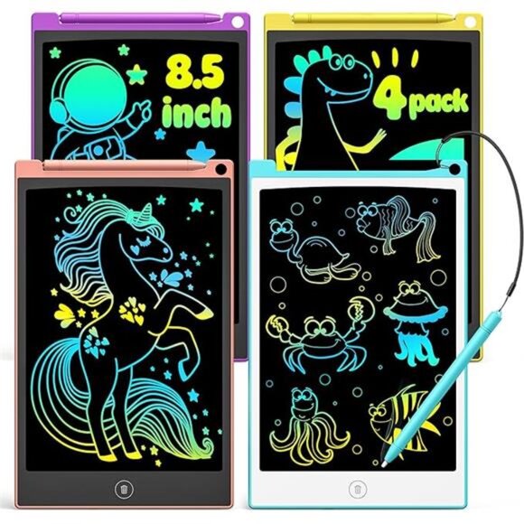 4 Pack LCD Writing Tablet,8.5 Inch Colorful Doodle Board Drawing Tablet for Kids - Picture 7 of 7